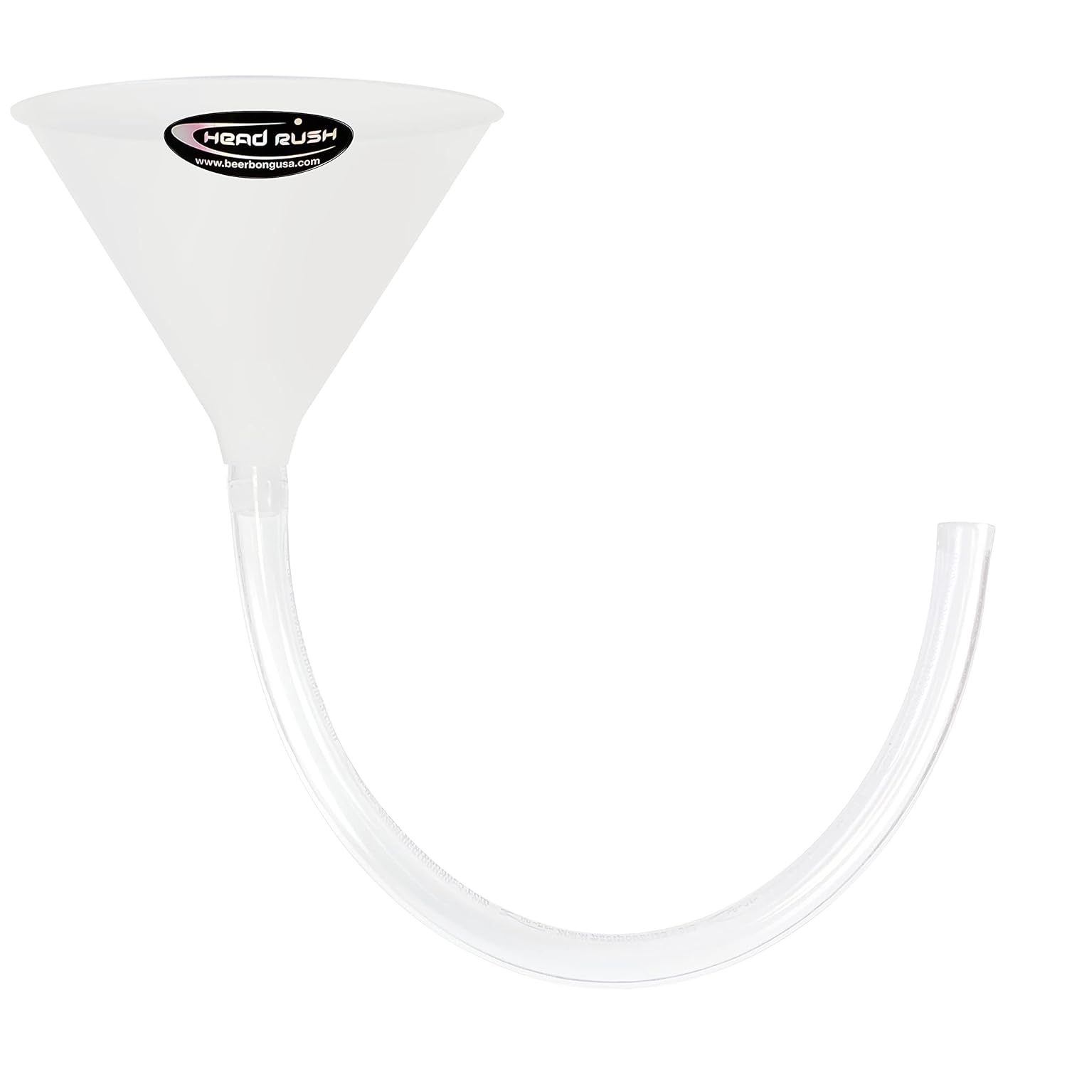 Head Rush WHITE/WHITE Chug Funnel Drink Funnel with a Thick Flexible Hose
