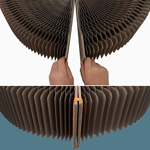 Sala multifuncional para cat Scratcher, almofada redonda dobrável com uma bola, o melhor lugar para