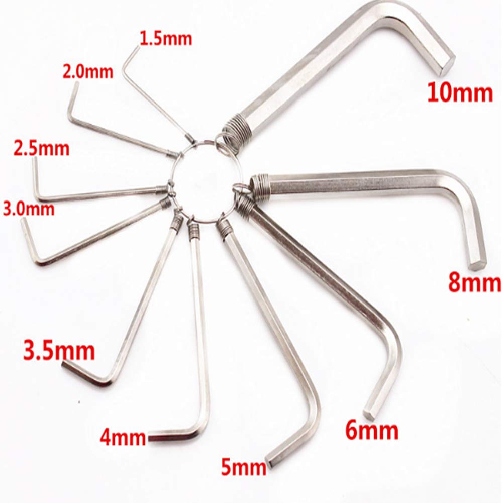 Set Chiavi A Brugola Extra-Lunghe 7 Pezzi - Acciaio Cr-V, Metriche 1.5-6mm - Foto 3