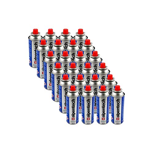 Pack De 24 Cartuchos De Gas Alpentech 227G Butano Botella De Gas Un2037 Para Hornillos Y Deshervidores Térmicos