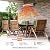 Comfort Zone Electric Indoor/Outdoor Patio Space Heater, Remote Control, IP65 Waterproof Rated, Wall-Mountable, Overheat Protection, & Tip-over Switch, Commercial and Residential, 1,500W, CZPH20RSL