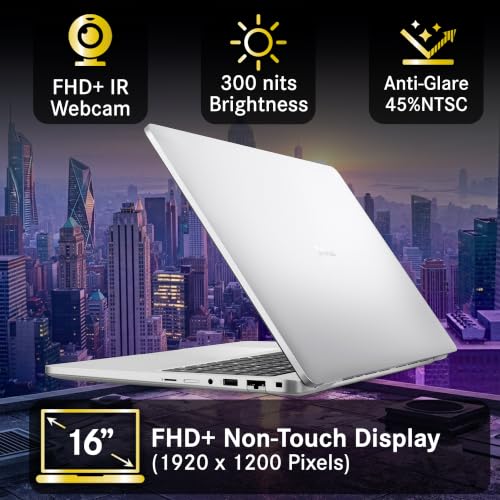 Image of Dell Pro 16 Plus PB16250 (Replaces Latitude 5550) AI Business Notebook 16 inch FHD+ Intel Core Ultra 7-265U, 32GB DDR5 RAM, 1TB SSD, Wi-Fi 6E, Backlit Keyboard, HD Webcam, RJ-45, W11Pro - Silver