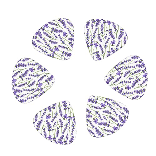 Médiators en celluloïd coloré avec fleurs de lavande pour basse, amateurs de musique, guitares, électriques et acoustiques de 0,46 mm, 0,71 mm, 0,96 mm - Les Beatles, Paul McCartney, John Lennon, RIngo Starr, George Harrison Médiators en celluloïd coloré avec fleurs de lavande pour basse, amateurs de musique, guitares, électriques et acoustiques de 0,46 mm, 0,71 mm, 0,96 mm – Image 3