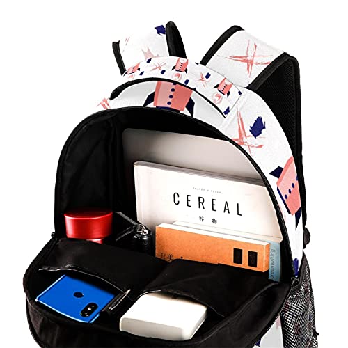 Sac à dos fusées spatiales grand volume au design multicolore unique
