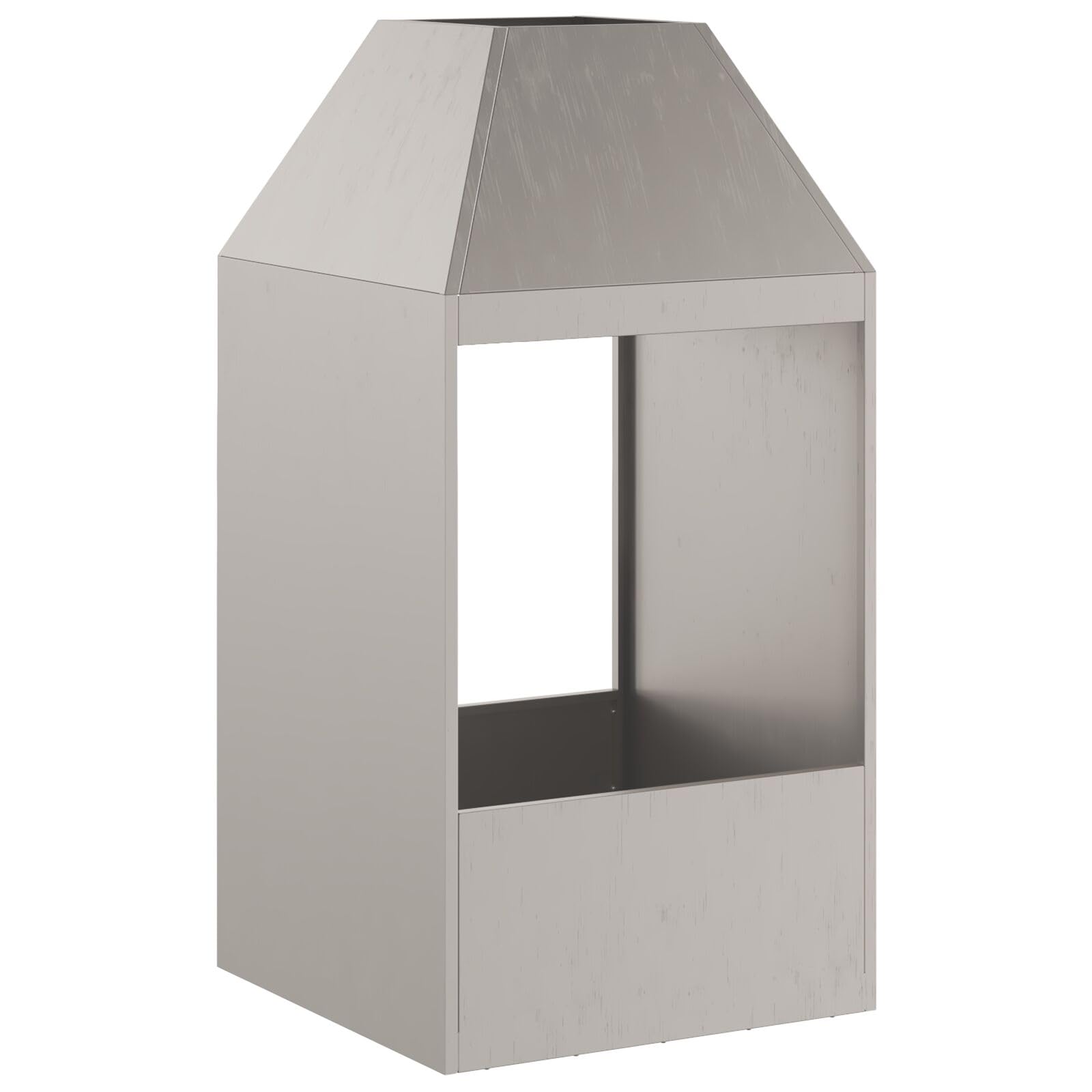 Palenisko ze stali corten 50x50x100 cm - 858989