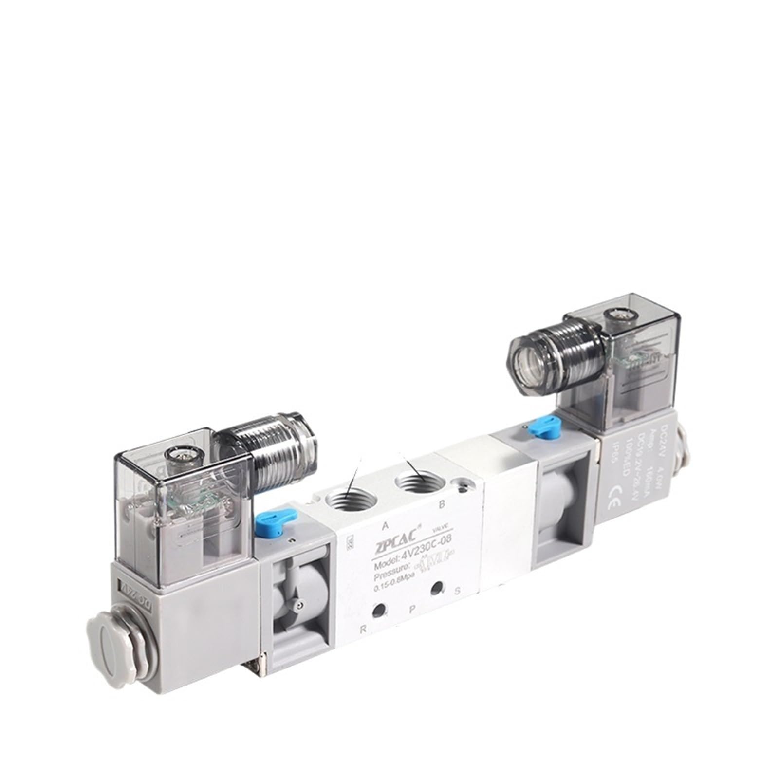 Bvdwuelgv 4V230c-08 Dc12v Solenoid Valve 4V130c-06 Three-Position Five-Way 4V230c-08
