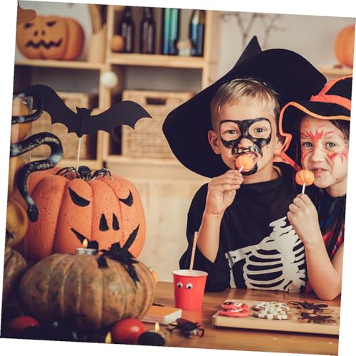 Pitillos de Papel Kraft Halloween 100 pzas Desechables miniatura 3