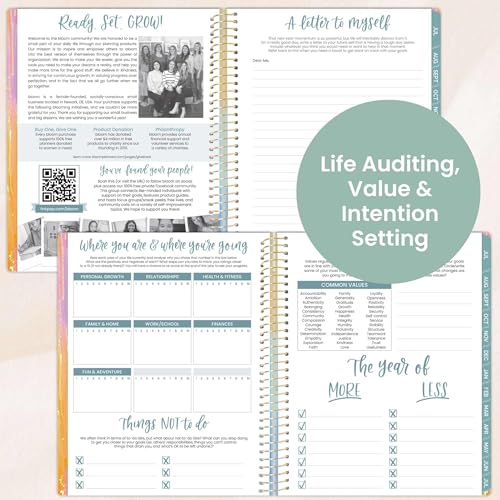 bloom daily planners 2025-2026 (8.5\" x 11\") Academic Year Daily Planner (July 2025 - July 2026) - Weekly & Monthly Dated Agenda Organizer with Stickers & Tabs - Creating A Life I Love - Thumbnail 4
