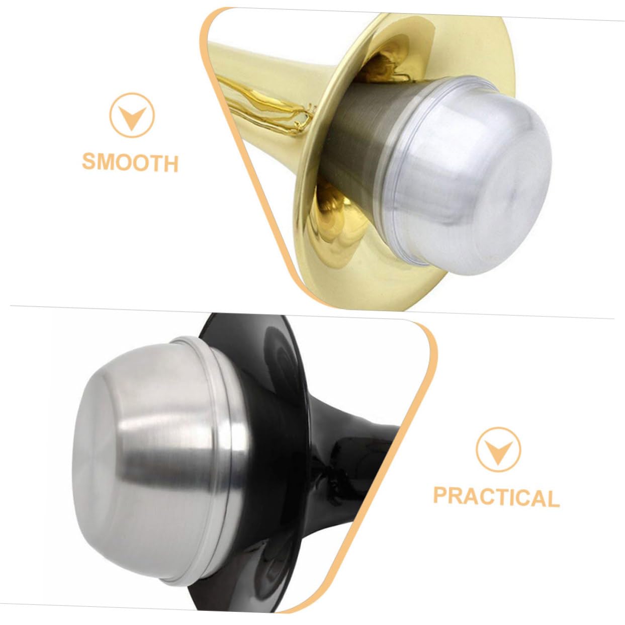 BESTonZON 3pezzi Mute Per Tromba e Sughero Sordina Leggera Per Pratica Musicale Accessorio Per Strumenti Fiato Per Esercitazioni Domestiche