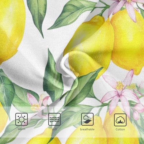 Joisal Watercolor Yellow Lemons Girl Panties Cute Toddler Girls Underwear Cotton Flower Briefs Undies Kids 2t3