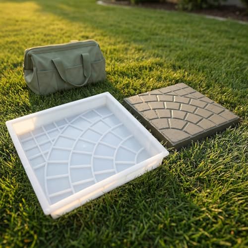 Molde para pavimento de jardín resistente para hormigón en patios exteriores 6