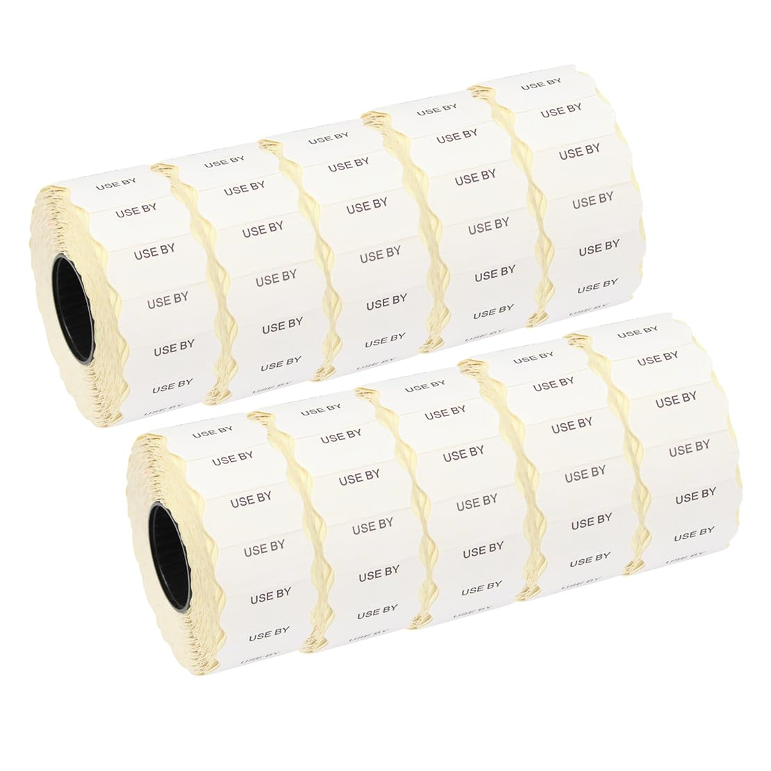 CT4 26mm x 12mm Price Gun Labels - Printed 'Use By' - 10 Rolls / 15,000 Labels, Red - Image 2
