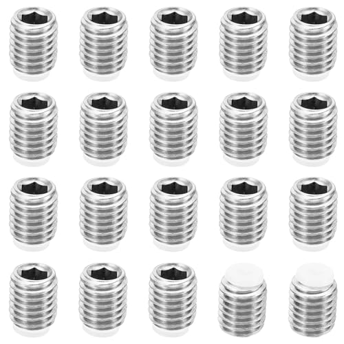 PATIKIL M10x12mm Nylon Tip Grub Screw