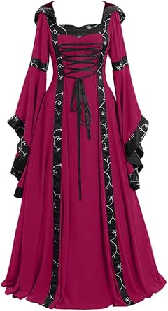 Abiti da sera da donna medievale, abbigliamento rinascimentale, abiti da principessa, barocco, stile rococò, abito da regina vittoriana, maxi abiti eleganti da ballo, abito da cocktail, feste, stile
