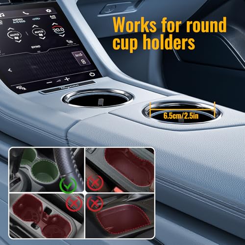 Portavasos para auto con bandeja extraíble y soporte para teléfono miniatura 6