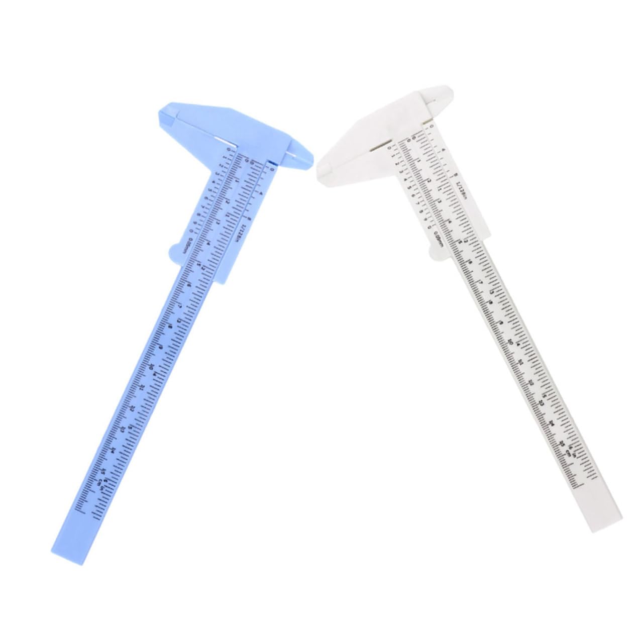 FUNOMOCYA 2pcs Plastic Caliper Jewelry Sliding Gauge Ruler Measuring Tools Sliding Pocket Caliper Handy Caliper Measuring Caliper Mini Caliper Sliding Pocket Ruler Slide Calipers
