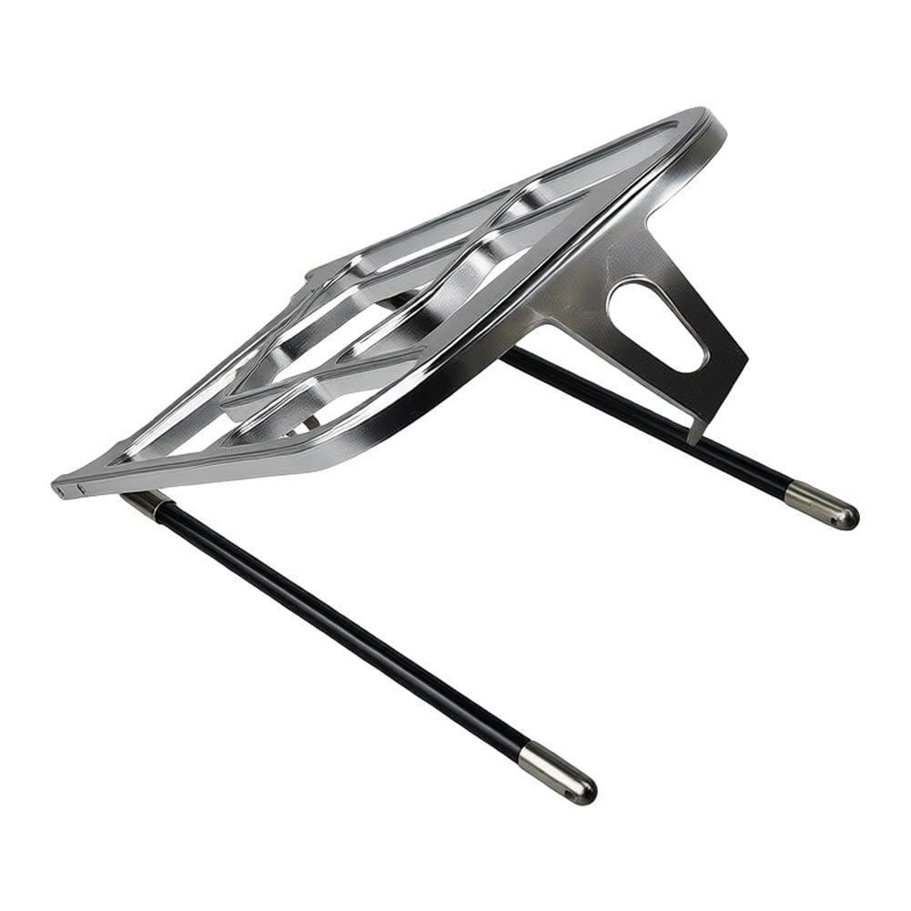Brompton-Gepäckträger aus Aluminium, zusammenklappbar, 25 kg Tragkraft, mit Rad-Option (schwarz)
