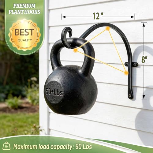 Sturdy 12-Inch Black Bird Feeder Hangers - 2 Pack 4 Sturdy 12-Inch Black Bird Feeder Hangers - 2 Pack - Image 4