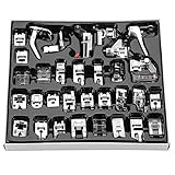 Sewing Machine Presser Foot Feet Kit Set,Fits for Brother, Baby Lock, Singer, Elna, Toyota, New...