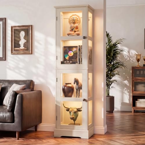 68" RGB Tall Glass Display Cabinet