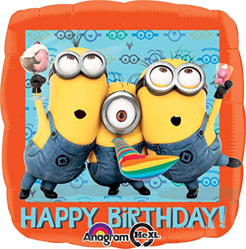 Preisvergleich Produktbild Anagram International HX Despicable Me Happy Birthday Party Luftballons, multicolor