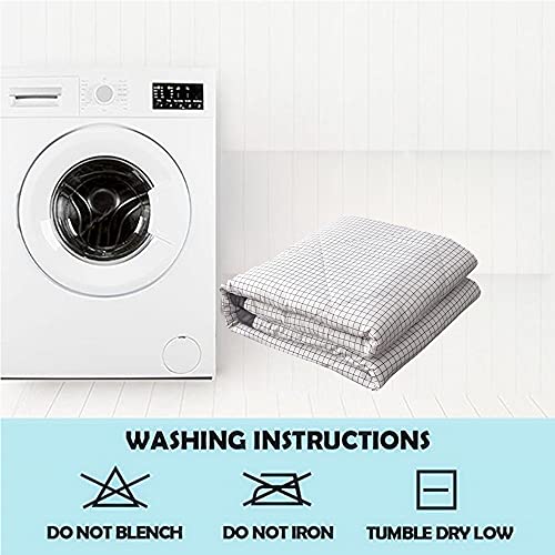 Couvre-lit matelassé été réversible et thermorégulateur en microfibre douce bleu - 8