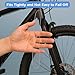 IANFAN 5 Pieces Bicycle Chainstay Protector Decal, PVC Bike Frame Protection Tape Adhesive Protectors Clear Film Cover Frame Guard for Mountain Bike Road Bikes Folding Frames Protective