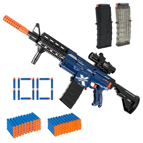 Automatic Toy Gun for Guns Dart, Electric Sniper Toy Guns Soft Bullets Shoot Faster Burst Soft Bullets Toy Gun for Boys,Toy Foam Blasters Guns with 100 Toy Sniper Darts for Kids