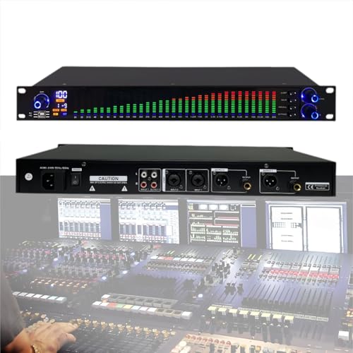 Ecualizador Gráfico Estéreo de 31 Bandas con Pantalla LED de Espectro, 10 Modos Preestablecidos, para KTV y Actuaciones en Escenario (EQ-777S) miniatura 1