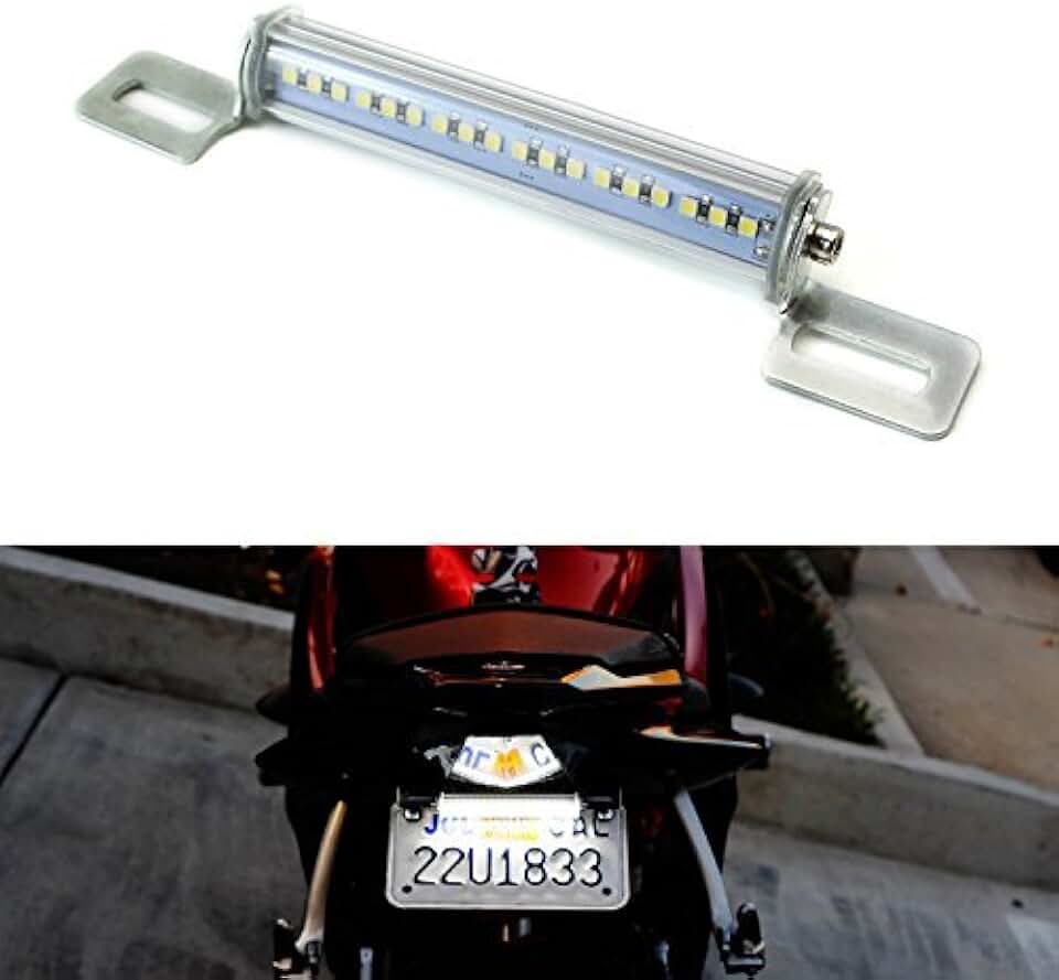 motorcycle license plate light