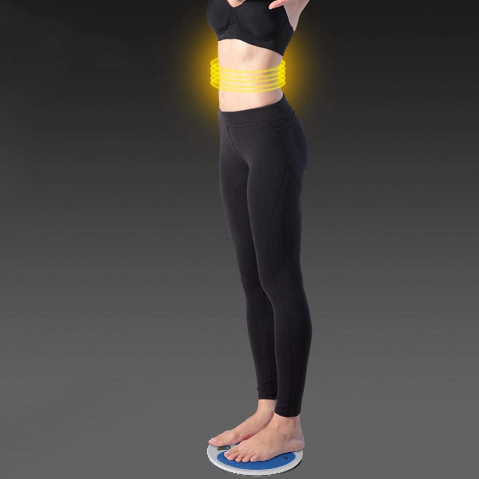 Vbestlife Disco Giratorio de Cintura, Disco Magnético para Masaje de Cintura, Equipo Electrónico de Fitness para Contar Calorías