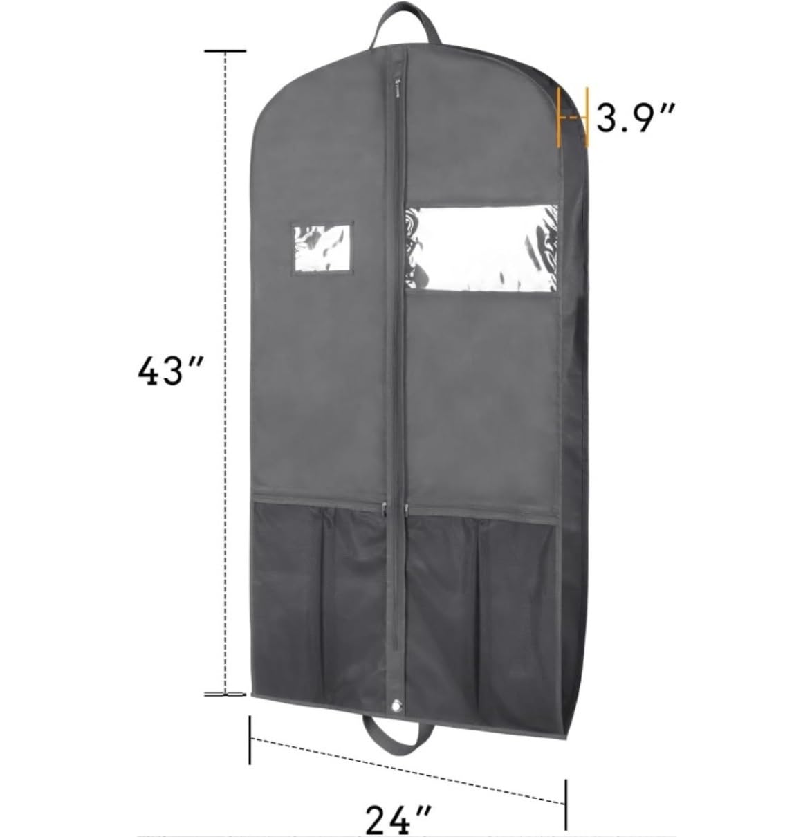 Fundas Ropa Funda Traje Bolsa De Ropa para Viajes Y Almacenamiento, Bolsa De Vestir con Cremallera para Traje, Bolsas De Traje para Camisas, Vestidos, Abrigos, 2 Uds. Bolsas para Guardar Ropa
