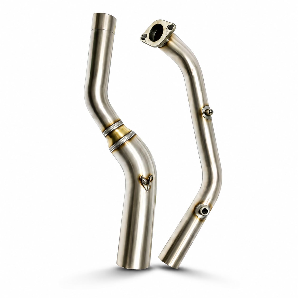 Bike Bend Pipe Double Sensor Exhaust Bend Pipe Stainless Steel for R15-MT15 V3 | V4 Model’s 4-image-7