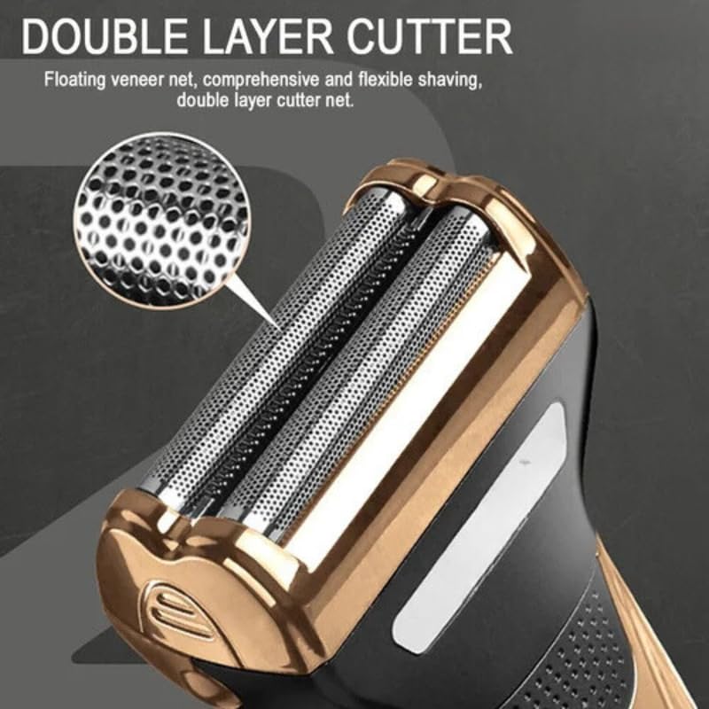 Image of Drumstone [𝐎𝐍 𝐎𝐅𝐅𝐄𝐑 𝟏𝟓 𝐘𝐄𝐀𝐑𝐒 𝐖𝐀𝐑𝐑𝐀𝐍𝐓𝐘] 3-in-1 Professional Waterproof Wireless Electric Shaver, Beard, Hair, and Body Grooming, Precision and Comfort for All Your Grooming Needs