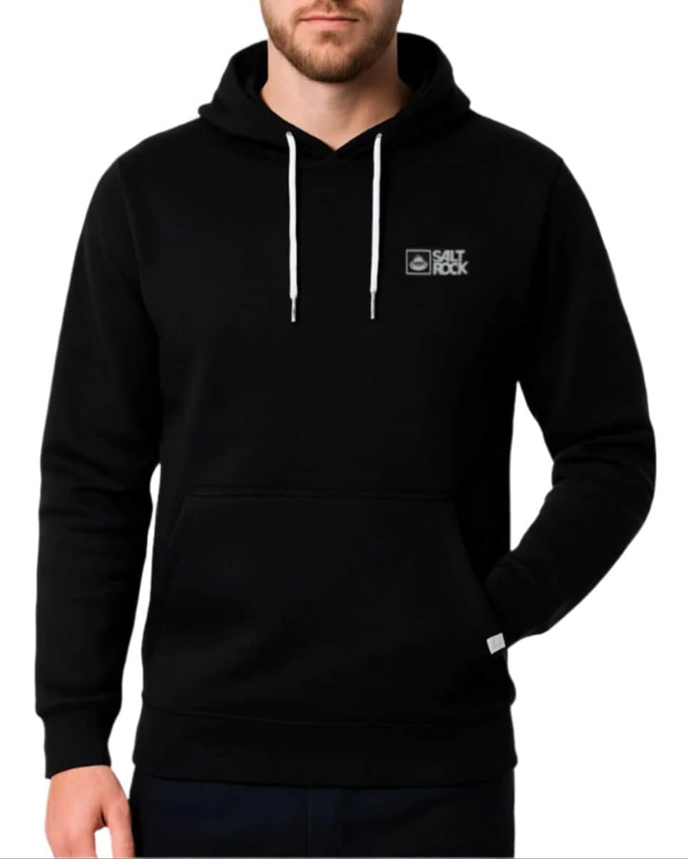Saltrock Mens Original Pop Hoodie Black (UK, Alpha, L, Regular, Regular)