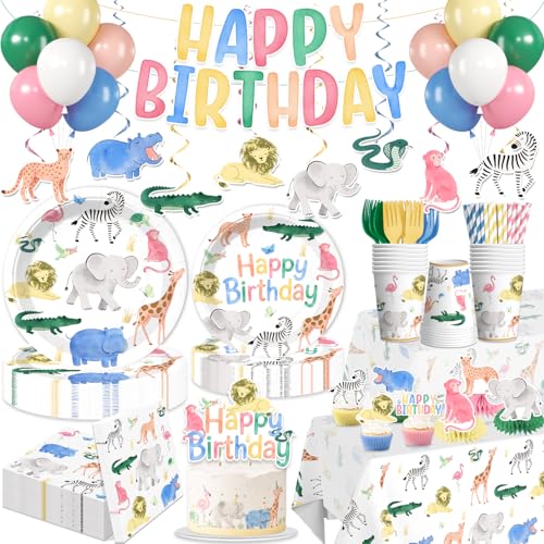 Décor d'anniversaire animal pour transformer votre salon en jungle sauvage