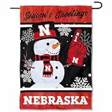 Nebraska Cornhuskers Holiday Winter Snow Garden Banner Flag
