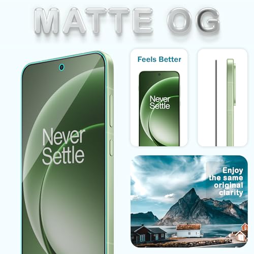Image of FIRST MART Military-Grade Matte Anti-Glare Tempered Glass for OnePlus 15R 5G (6.83 Inch) With Edge to Edge Screen Coverage and Easy Installation Kit | Matte Anti Glare