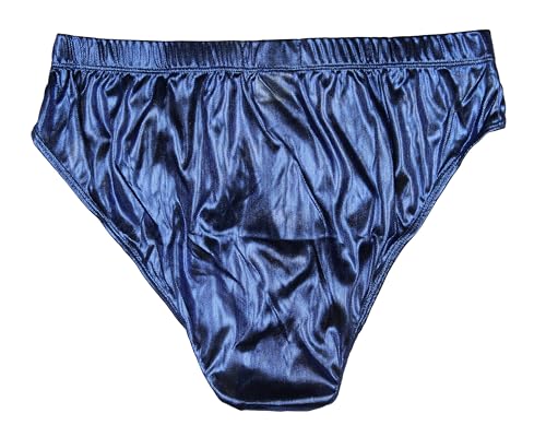 INTIMO Mens Metallic Blue Bikini Brief Underwear2