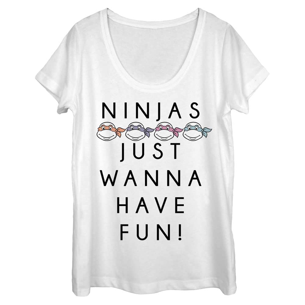 T-shirt Femme Nickelodeon Ninjas idéal pour vos sorties décontractées et weekends - 2