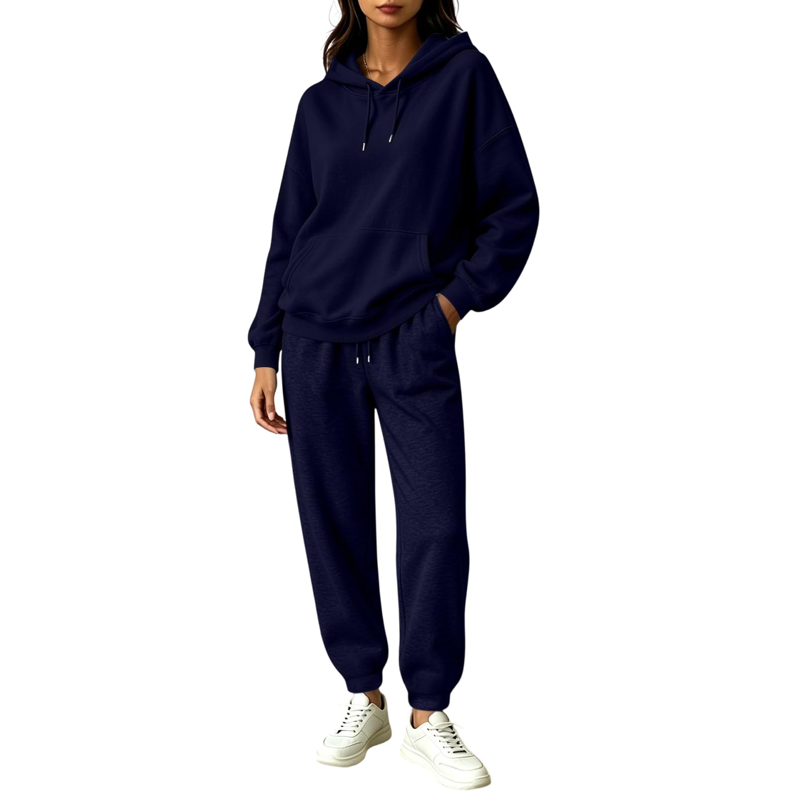 2 Piece Lounge Set Women Leisure Light Hoodie and Lounge Pants