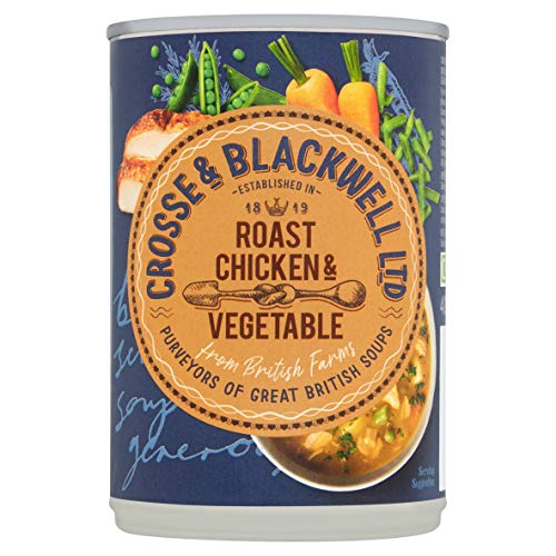 Soupe au poulet Crosse & Blackwell 6 boîtes de 400g pour un repas chaud prêt en 3 minutes