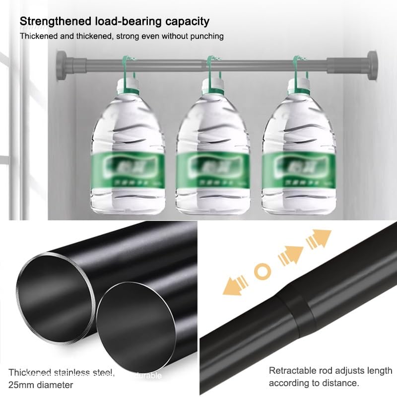 PFCDZDU Shower Curtain for Bathroom, Folding Water Proof Fabric Privacy Partition, Acordion Shower Panel Set for Apartment Dormitory, No Punch Retractable Rod(Gray,180x180cm(110-200cm))