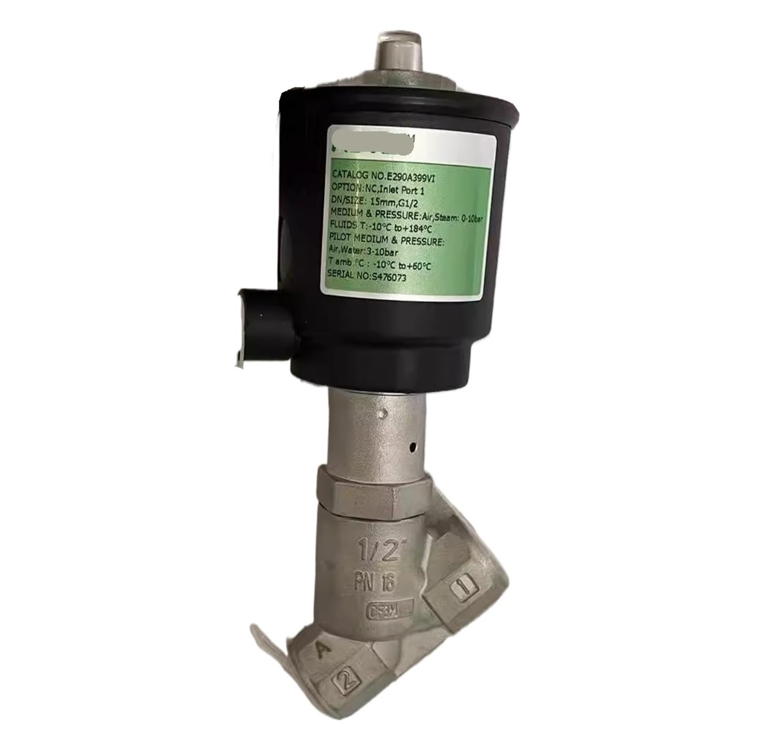 CXDFRSER E290A399VI, Air Controlled Angle Seat Valve, G1/2 'Thread