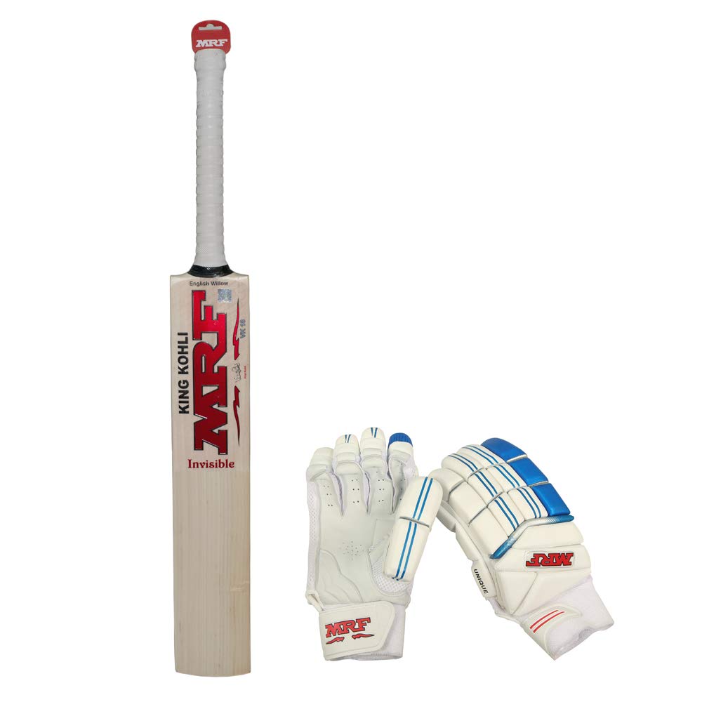 Mrf King Virat Kohli Limited Edition English Willow Cricket Bat Invisible with Batting Gloves Unique-picture-22