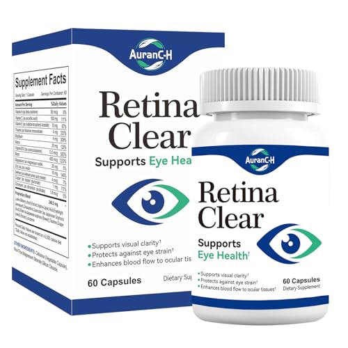 Retina Clear Advanced Eye Health Supplement 60 Capsules | Advanced Eye Health & Vision Support with Maca Green Tea Bitter Melon | Supports Visual Clarity & Eye Performance