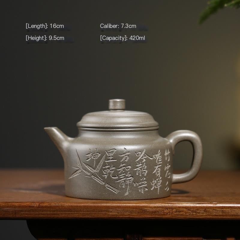 Tetera China Retro Morada, Exquisita y Duradera, para Oficina, con diseño Floral, Ideal para té Negro, té Verde y té oolong.