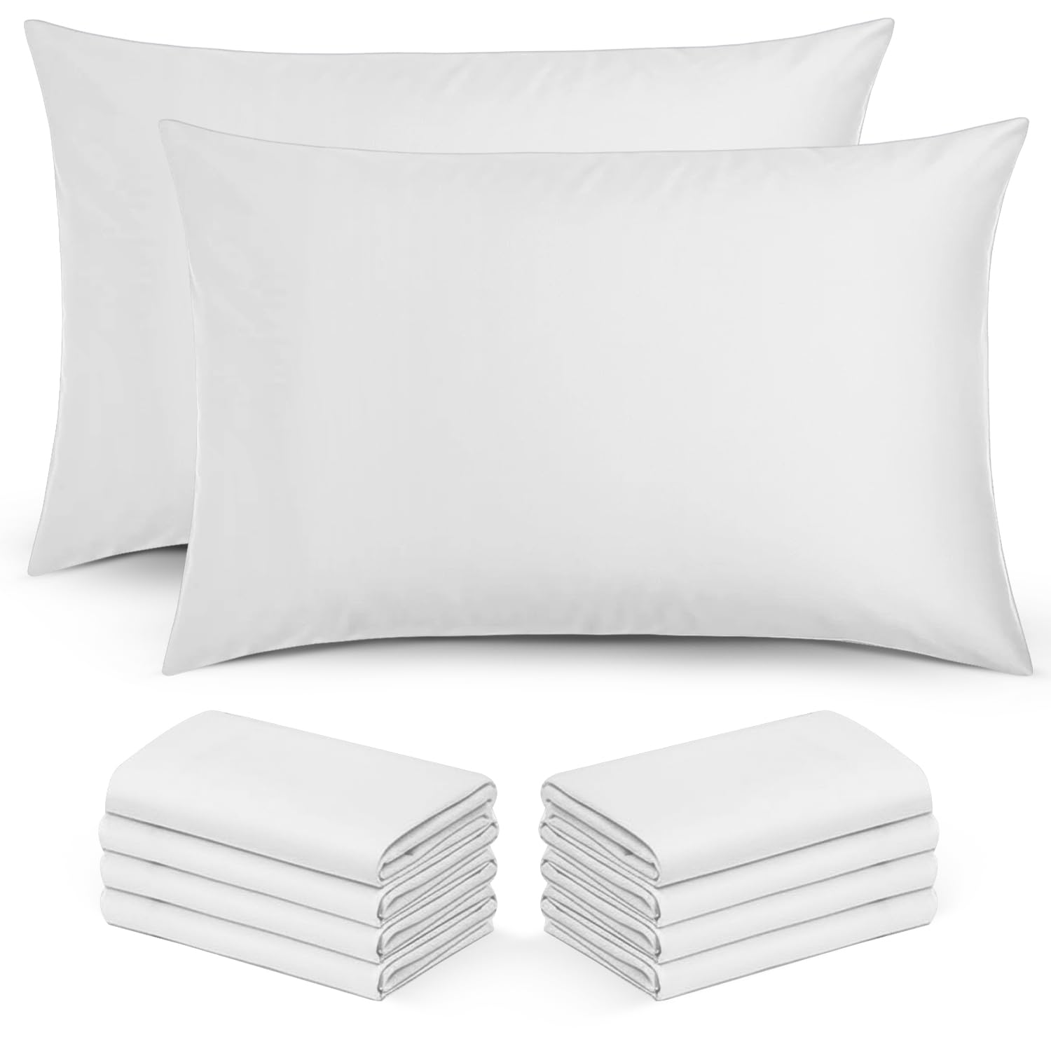 Moonlight Bedding Pillow Cases 2 Pack – Beige Pillowcases Envelope Closure Super Soft Brushed Microfiber Standard House Wife Pillow Covers, (50 X 75 CM) — view 23
