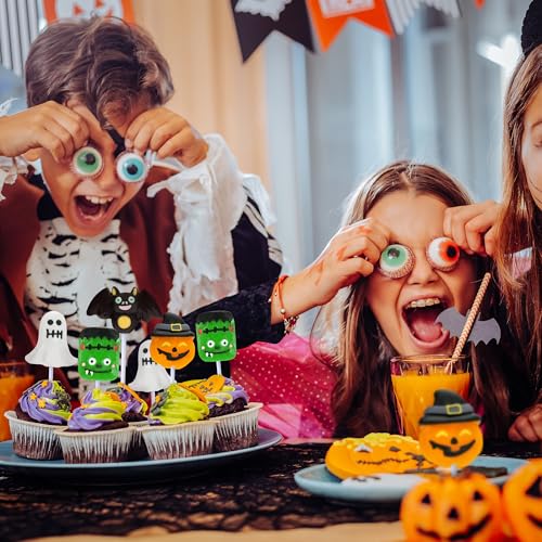 Auebriy Halloween Lollipops Suckers - 24 Pack Fruity Halloween Candy Individually Wrapped, Ghost, Bat, Pumpkin & Monster Lollipops, Spooky Candy for Trick or Treat, Party Favors & Goody Bag Fillers - image 3