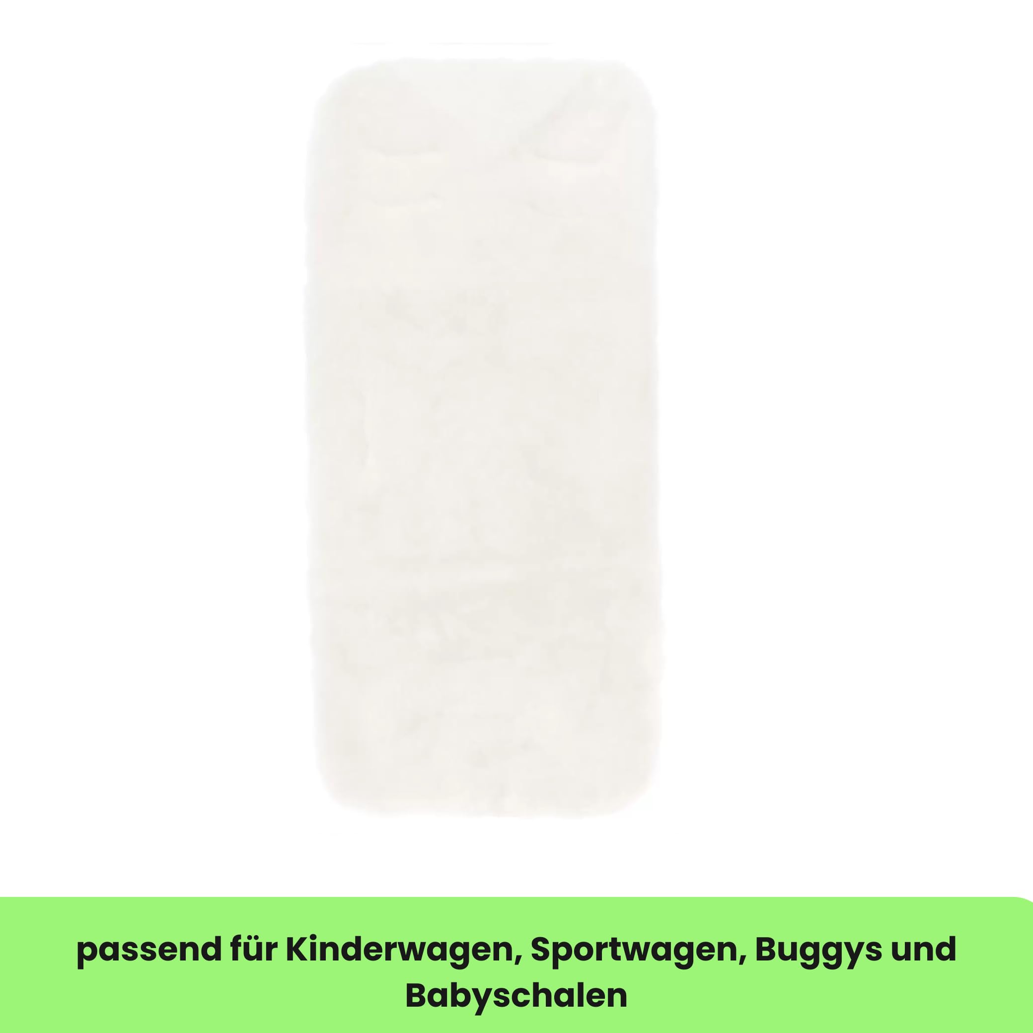 Fillikid Lammfelleinlage 73x33cm echtes Merino Schaffell für Kinderwagen Buggy Autositz